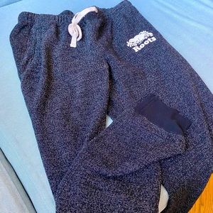 Roots Salt & Pepper Draw String Sweatpants   Size: Medium